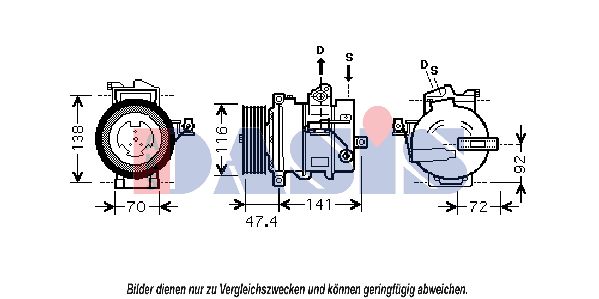 AKS DASIS kompresorius, oro kondicionierius 851802N